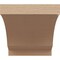Ekena Millwork 4"W x 4"D x 4"H Wide Moab Rough Cedar Woodgrain TimberThane Corbel, Primed Tan CORUR04X04X04MOARCPR - alternate 3